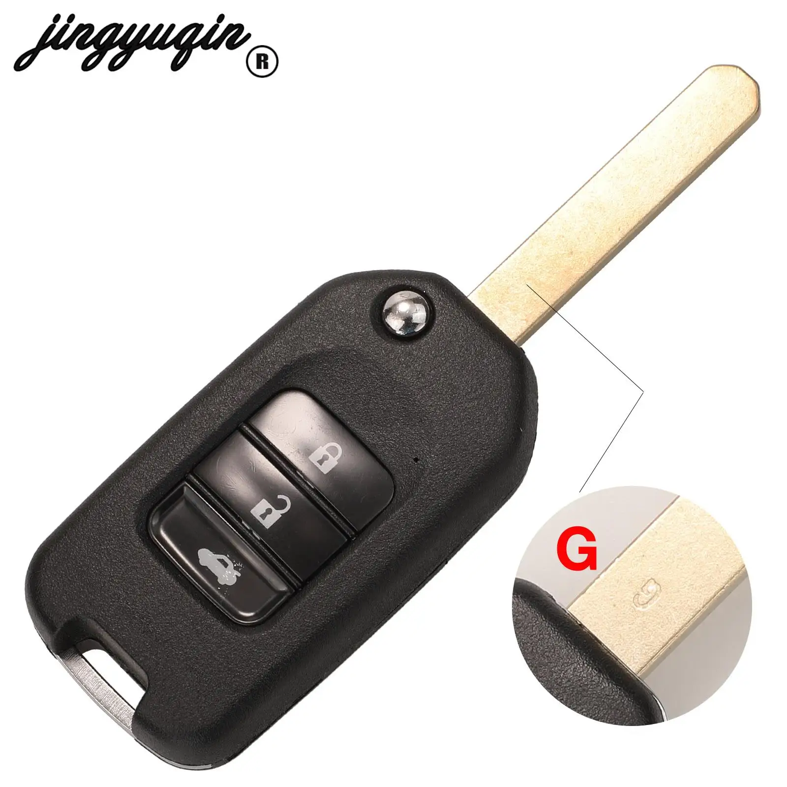 jingyuqin HLIK6-3T TWB1G721 Remote Key 434Mhz ID47 Chip For Honda Civic Accord City CR-V Jazz XR-V Vezel HR-V FRV A/G Blade 2/3B