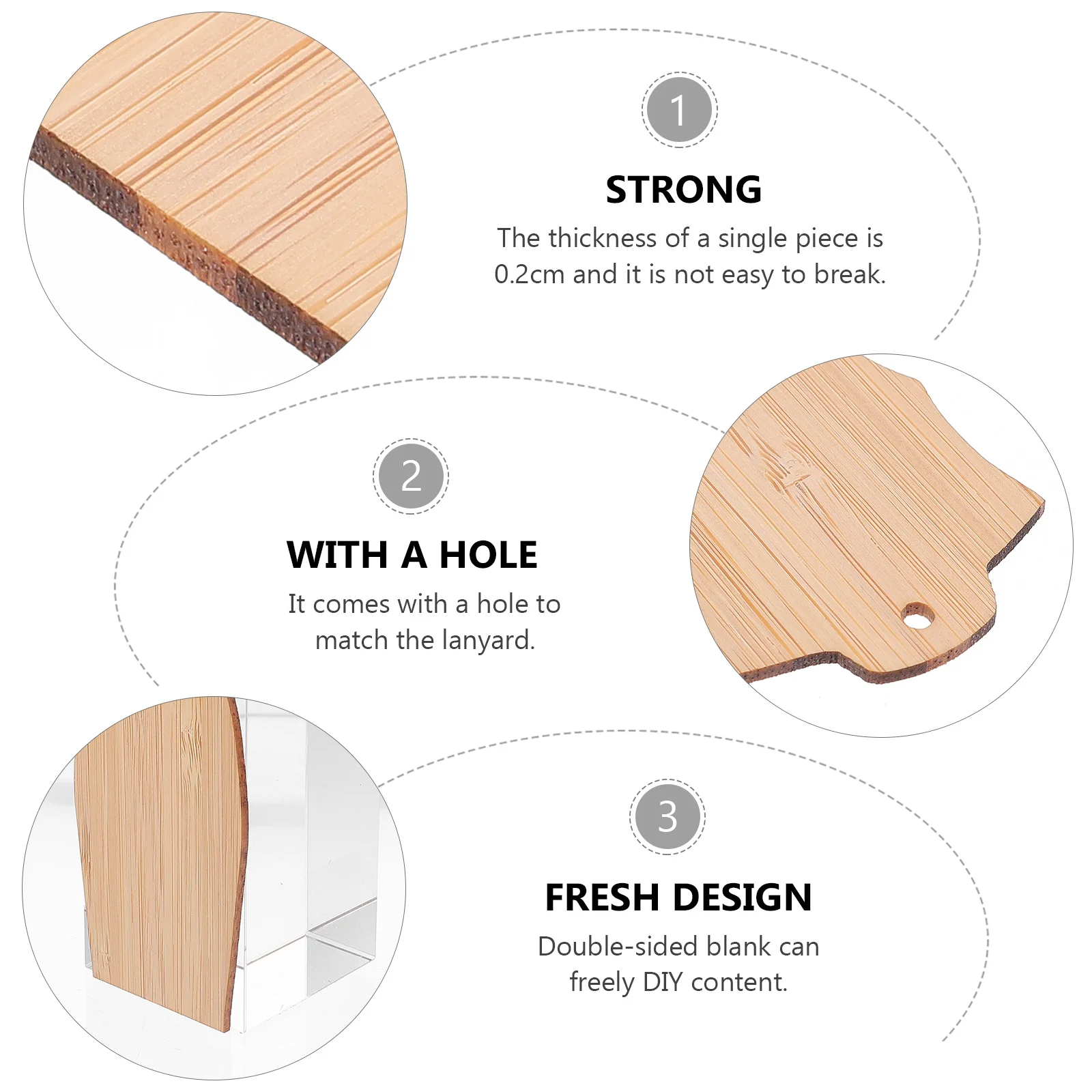 

6 Pcs Bamboo Bookmark Versatile Bookmarks Classic Excellent Texture Cheongsam Shaped Wood Graffiti