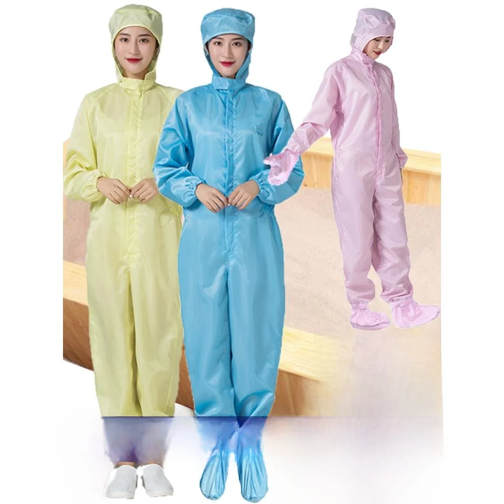 

Защитный костюм с подкладкой, пылезащитный, антистатический, для работы, с капюшоном, для использования внутри помещений