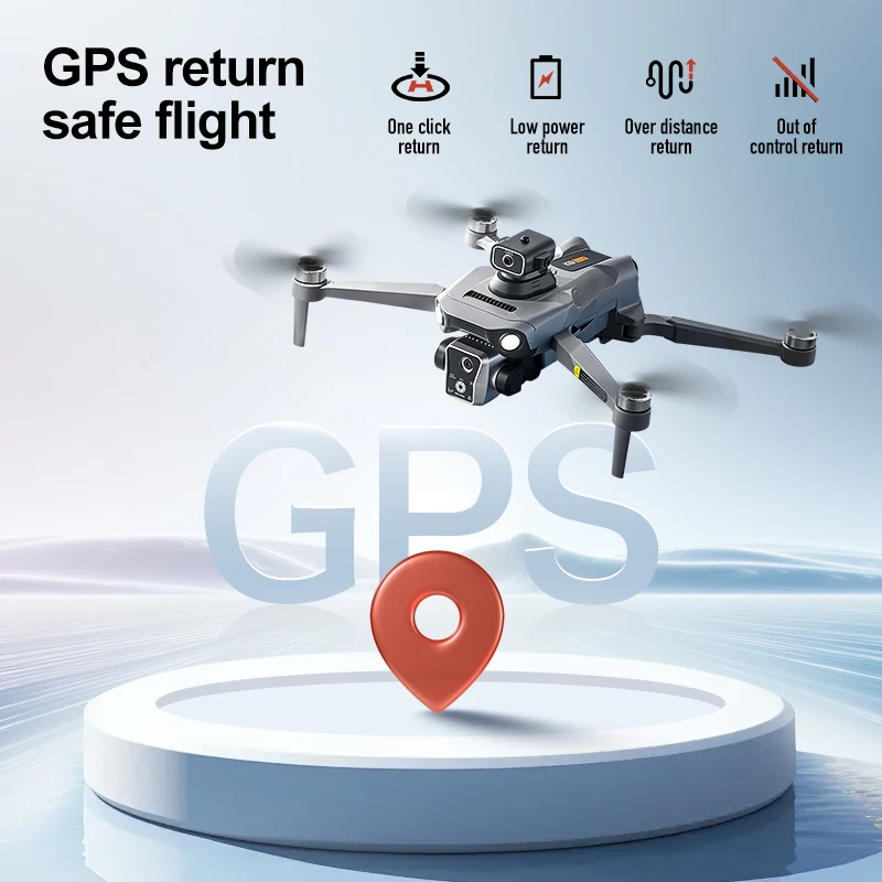طائرة بدون طيار K19 Max جديدة بشاشة كبيرة 4.5 بوصة 360 درجة °   تجنب العوائق GPS لتحديد المواقع وتحديد المواقع بالتدفق البصري RC Airdrop جهاز الطائرة بدون طيار