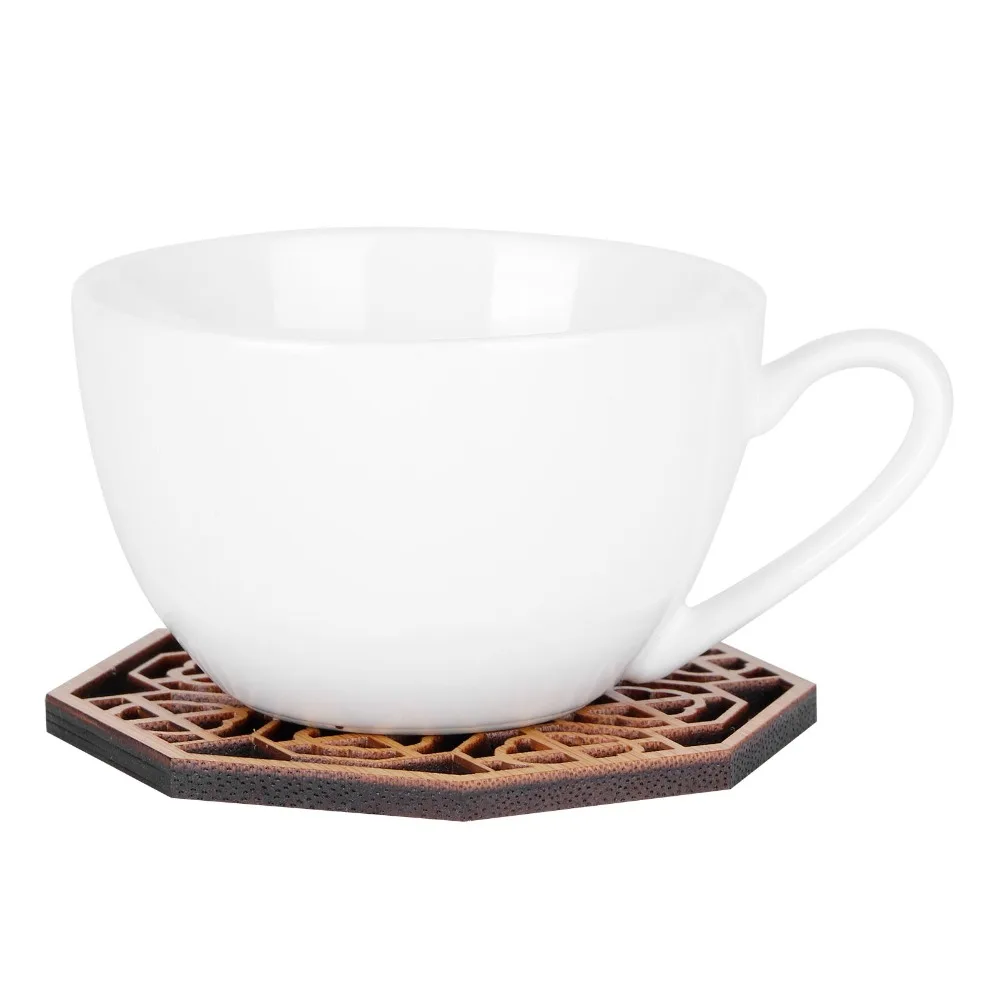 

6PCS Set Bamboo Material Bamboo Coaster Anti Scald Durable Heat Insulation Pad Heat Insulation Wood Coasters Tea Ceremony