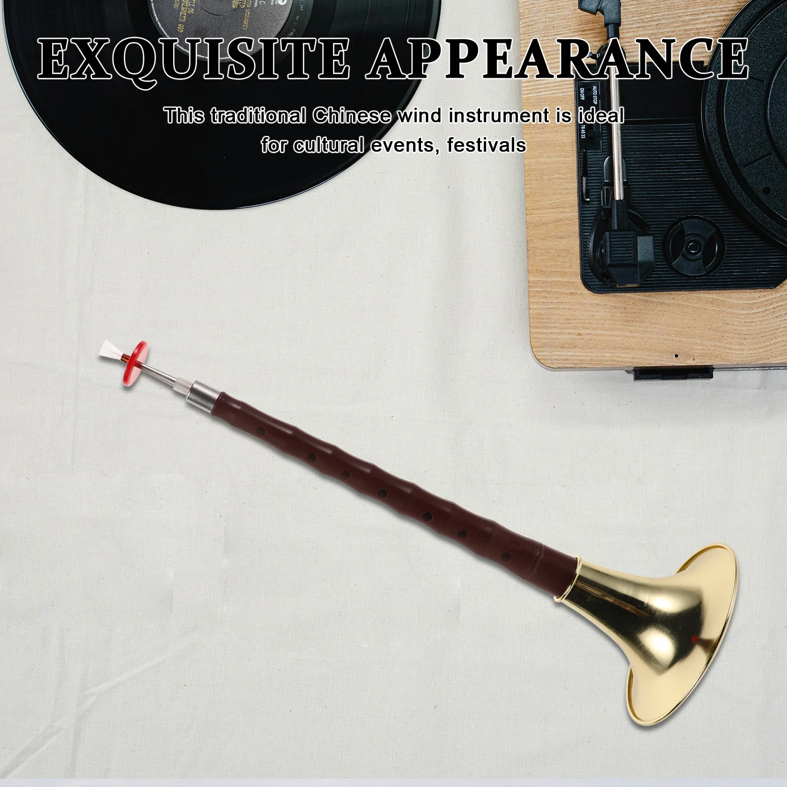 

1 Set Plastic-Made Suona For Beginners Lightweight Ethnic Wind Instrument Durable Abs Material Beginner-Friendly Practice Tool