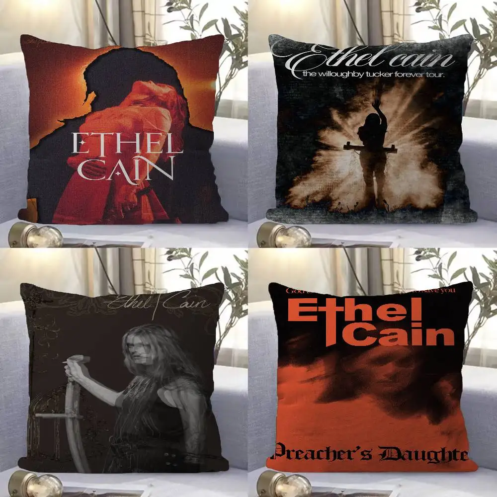 Vintage Singer E-Ethel Cain Maple Design Cushion Cover Happy Autumn Harvest decor Holiday Decorati Pillow Cover