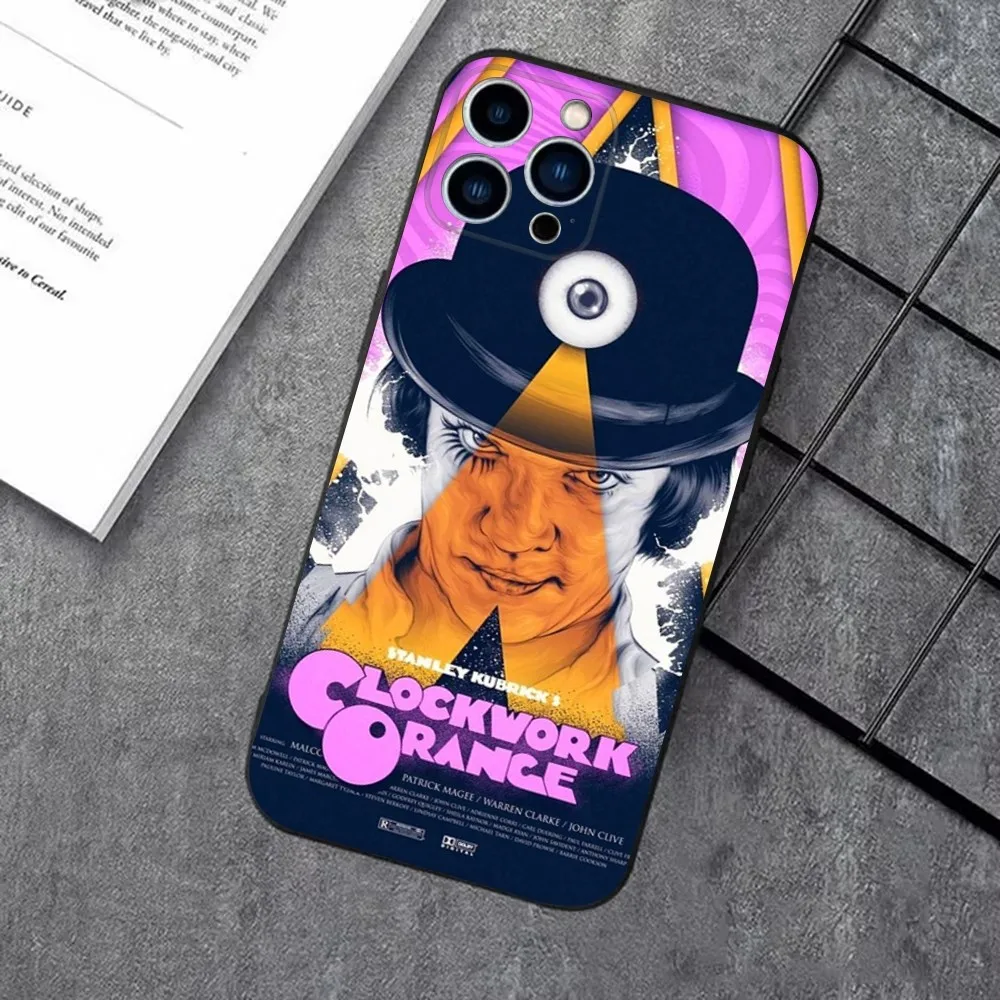 A Clockwork Orange Film Phone Case For iPhone 16,15,14,13,12,11 Plus,Pro Max,XS,X,XR,SE,Mini,8,7plus,Soft Silicone,Black Cover