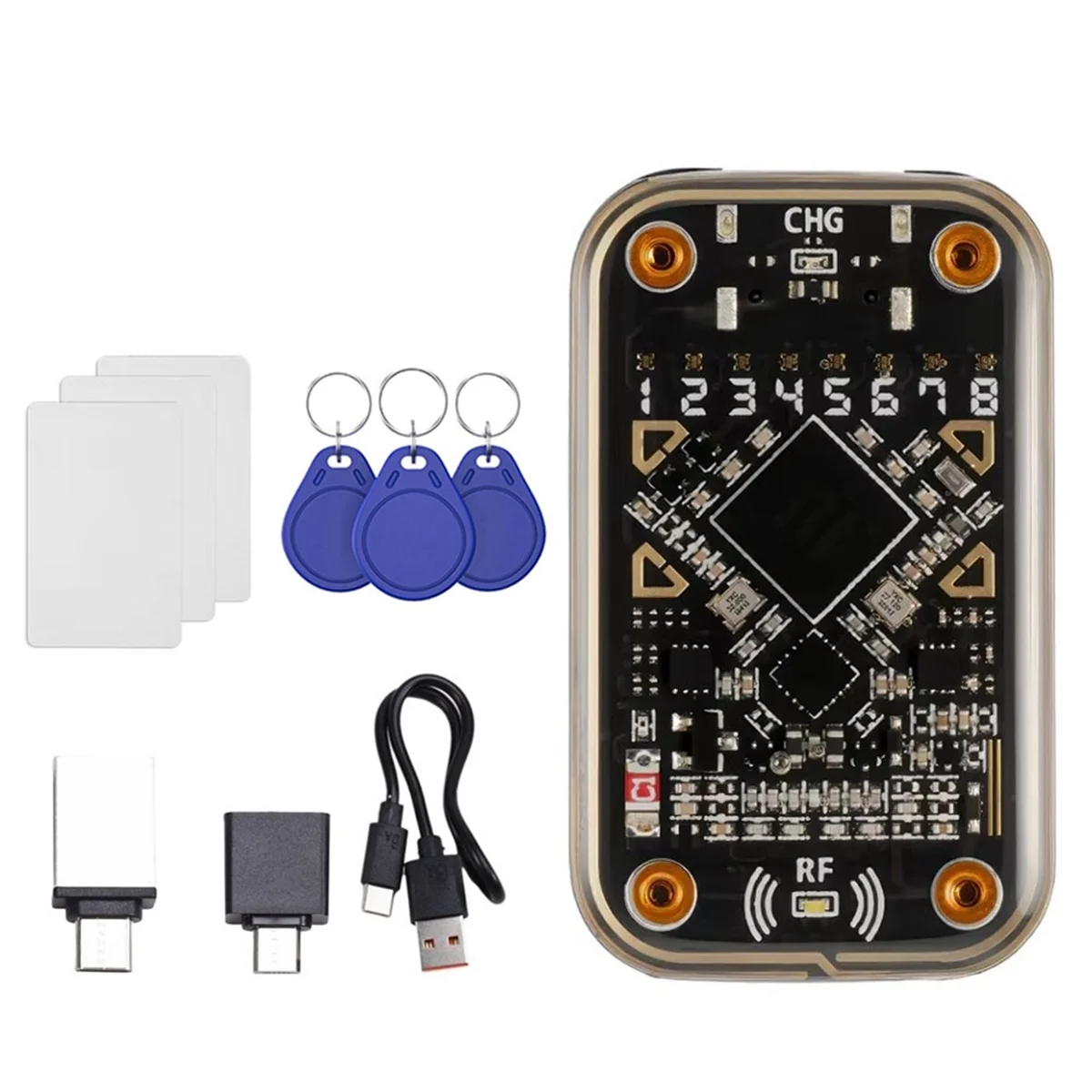

A69G-for Chameleon Ultra RFID Smart Chip Reader+3xCUID Keychain/UID Card