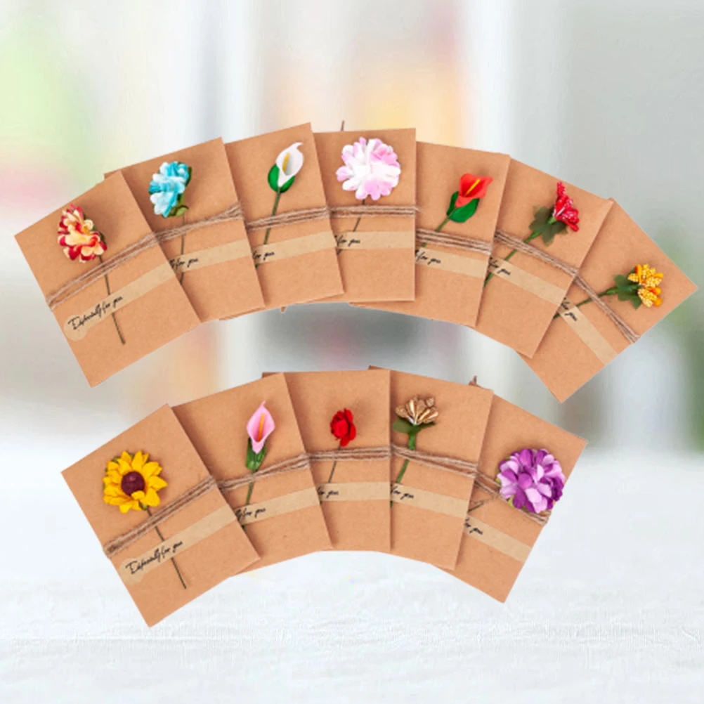 

12pcs Iridescent Paper Greeting Cards Fashion Birthday Holiday Gift Trendy Invitation Card Sets Elegant Design