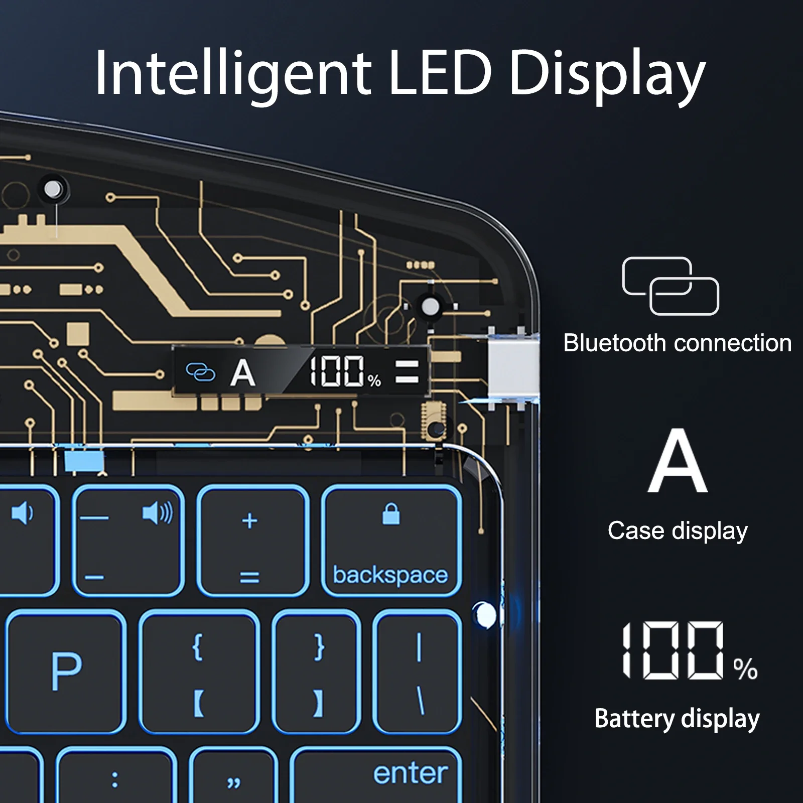 Imagem -04 - Girando o Teclado Ipad Bluetooth Adequado para Air4 10.9 Pro 11 Case 12.9 in Presente Mouse Caneta