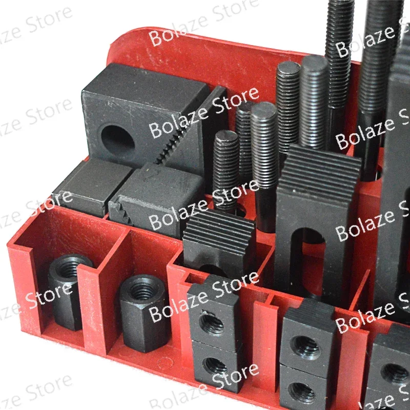 Combination Platen Mold Parts 58PCS/Set for M10 Milling Machine Pressure Plate Universal Clamp Group Code Iron