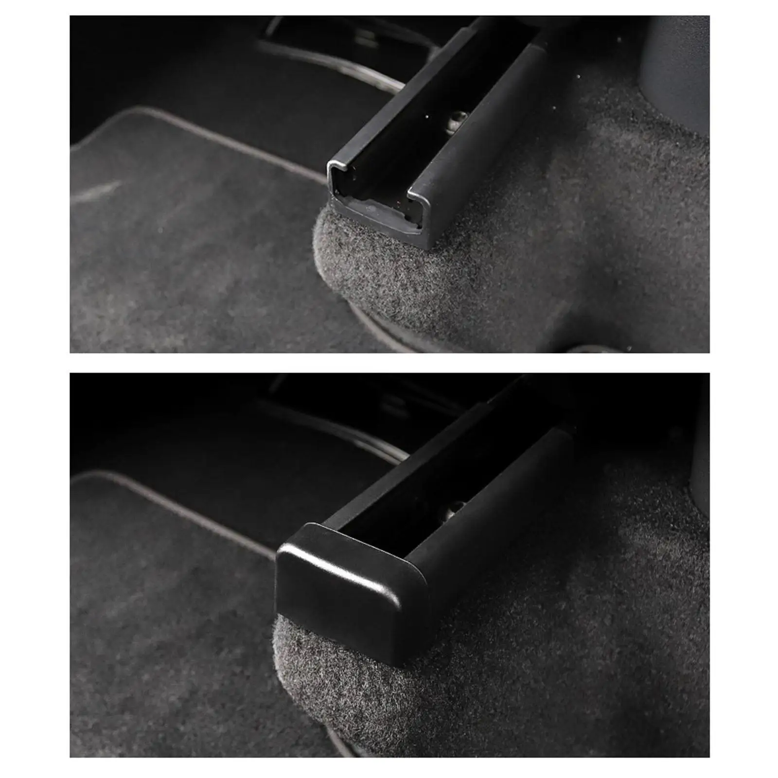 Slide Rails Anti-Kick Plugs for model y Model 3 ABS Plastic 4 Pieces