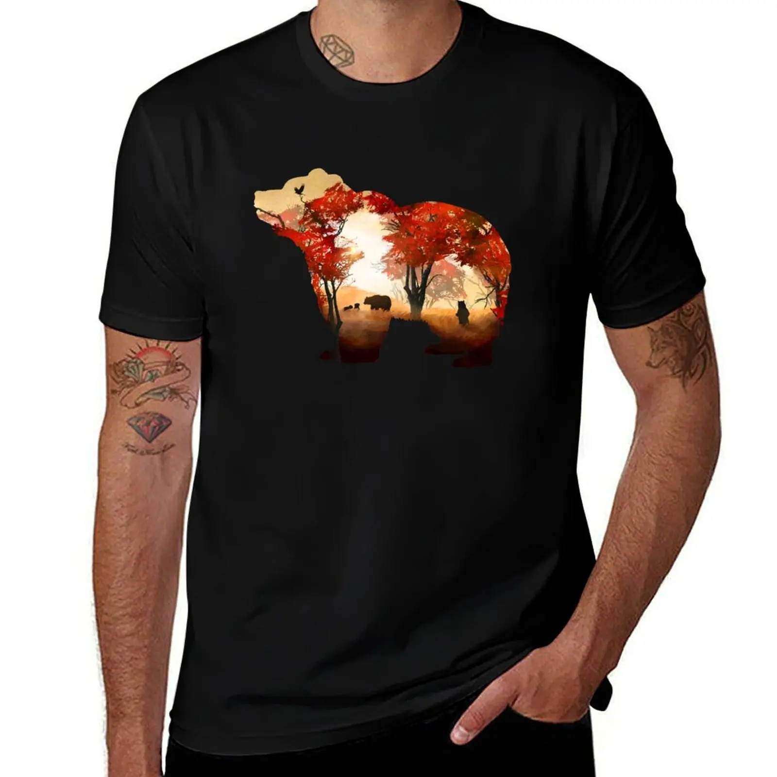 

Bears in the Woods T-Shirt blanks graphic shirts anime clothes heavy weight t shirts for men
