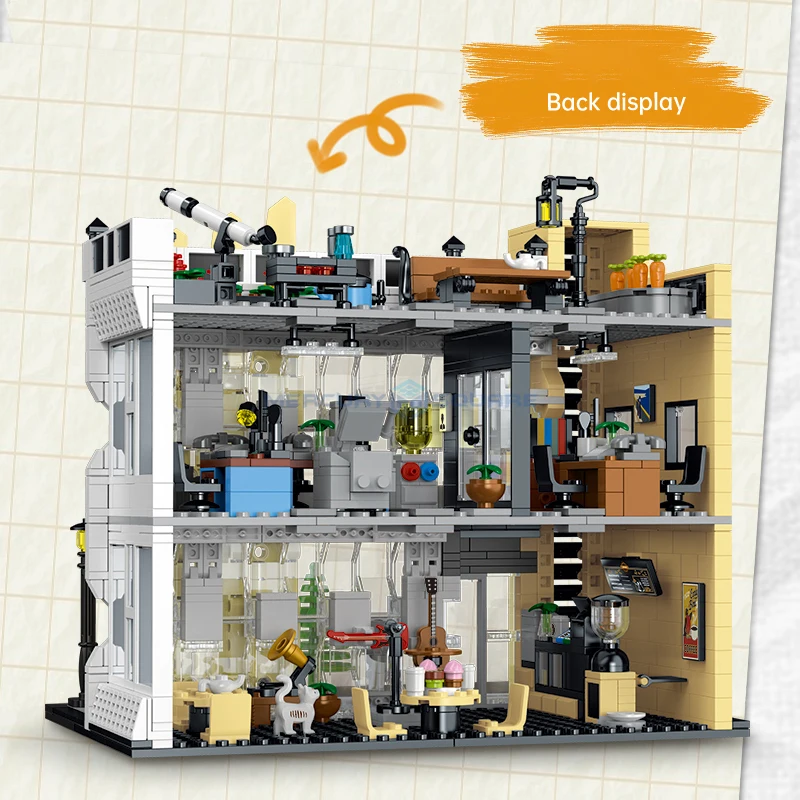 City Office Modular Building Bricks MOC 20118 Modern Infrastructure Architecture Model Blocks DIY Toy Gift Children Boys Girls