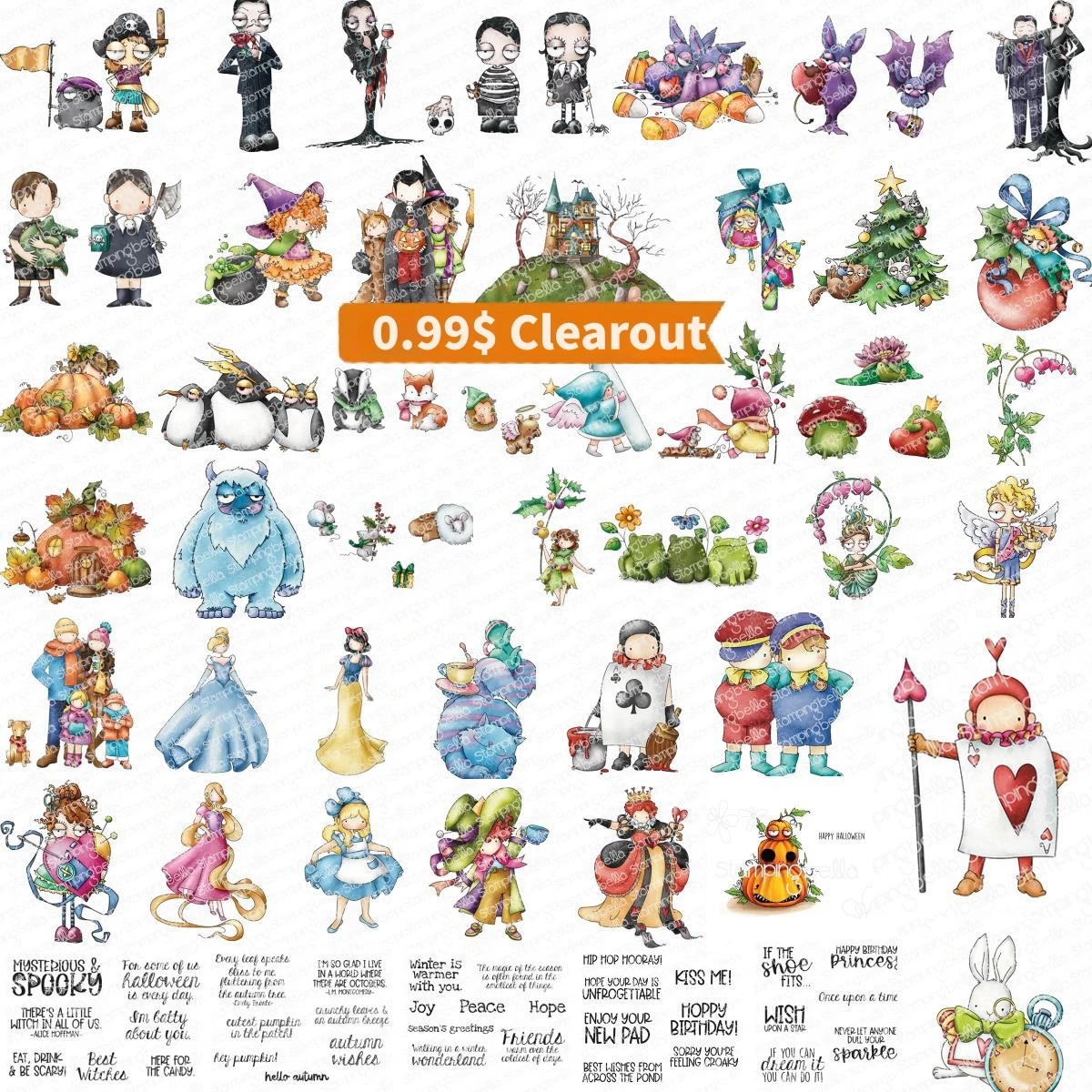 

Clearout Character Note Clear Stamps for Scrapbooking Photo Album Decorative Embossing DIY Handmade Paper Cards Crafts New