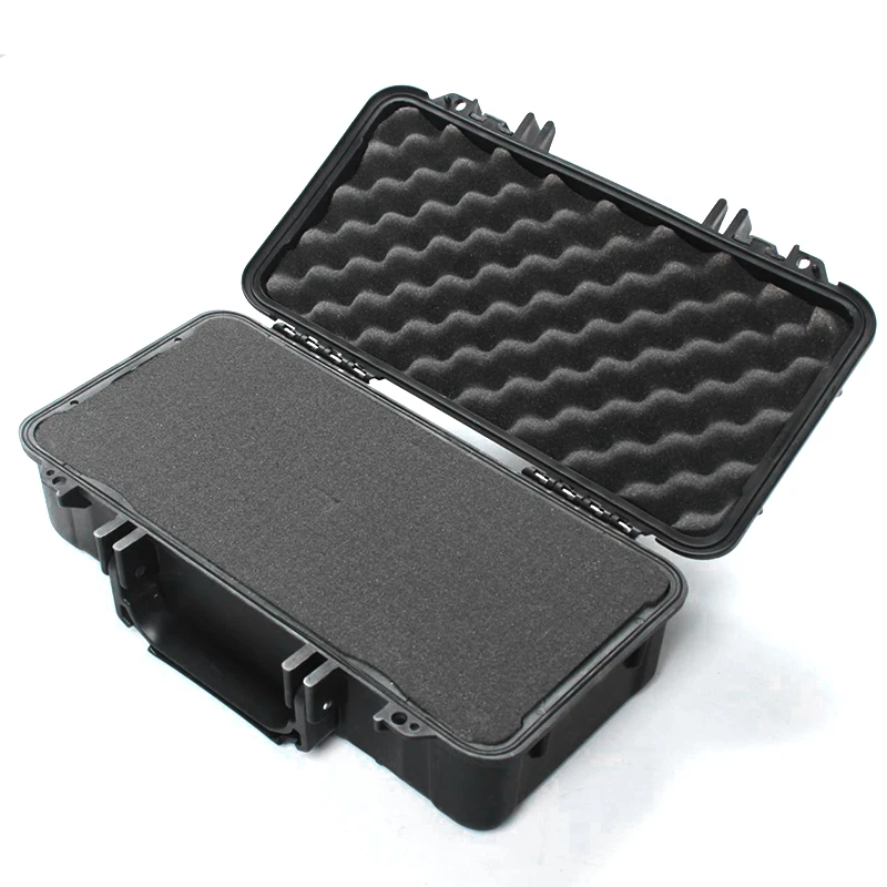 Caja de Herramientas de instrumentos de seguridad a prueba de agua, equipo de caza al aire libre, caja protectora sellada con estuche de instrumentos de esponja