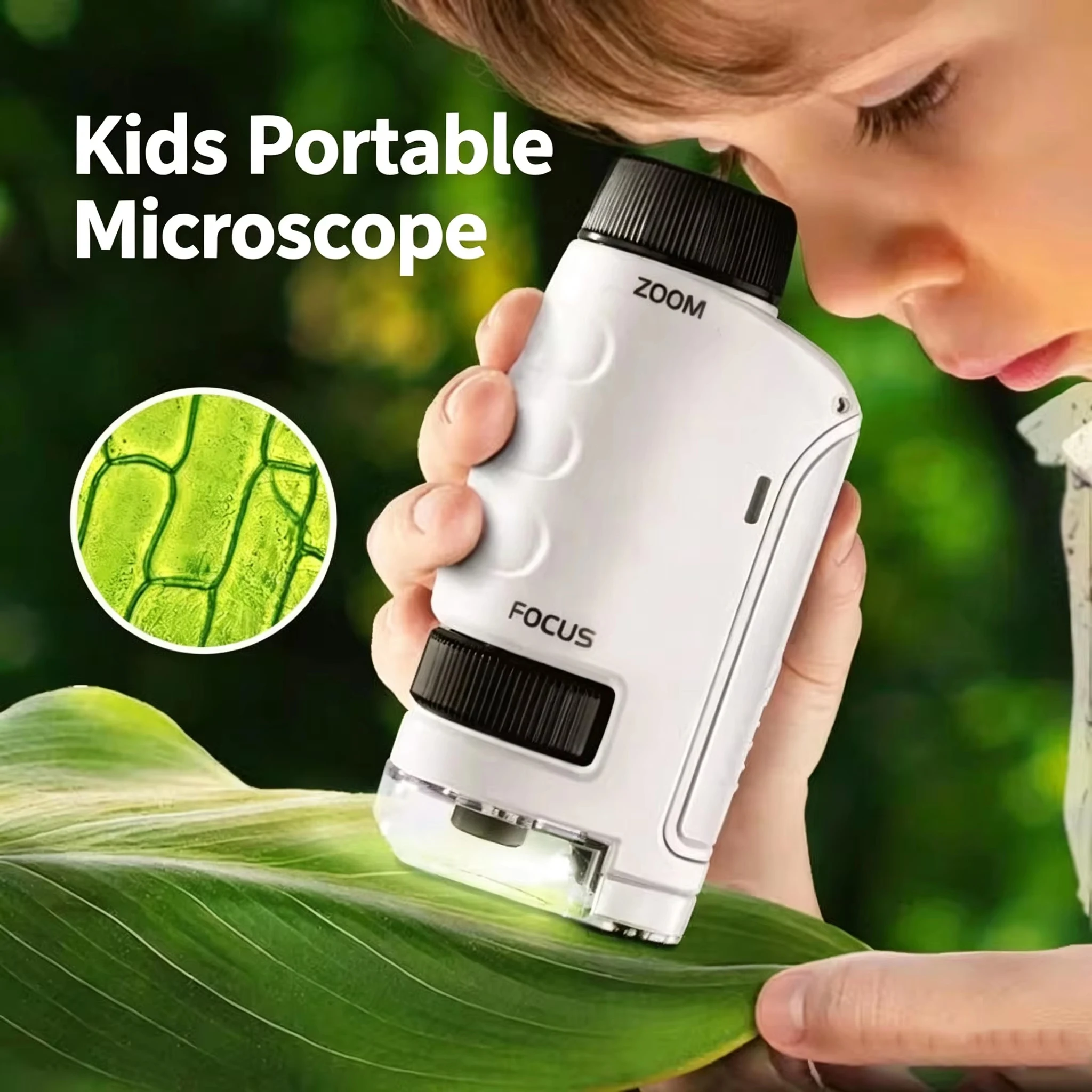 Kids Outdoor Microscope - Детский портативный микроскоп-игрушка, набор для научных