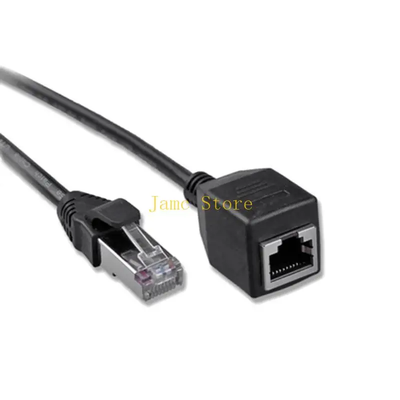 LX0B Ethernet Extension Cable Cat6 LAN Cable Extender RJ45 Patch Cord Male to Female Connector