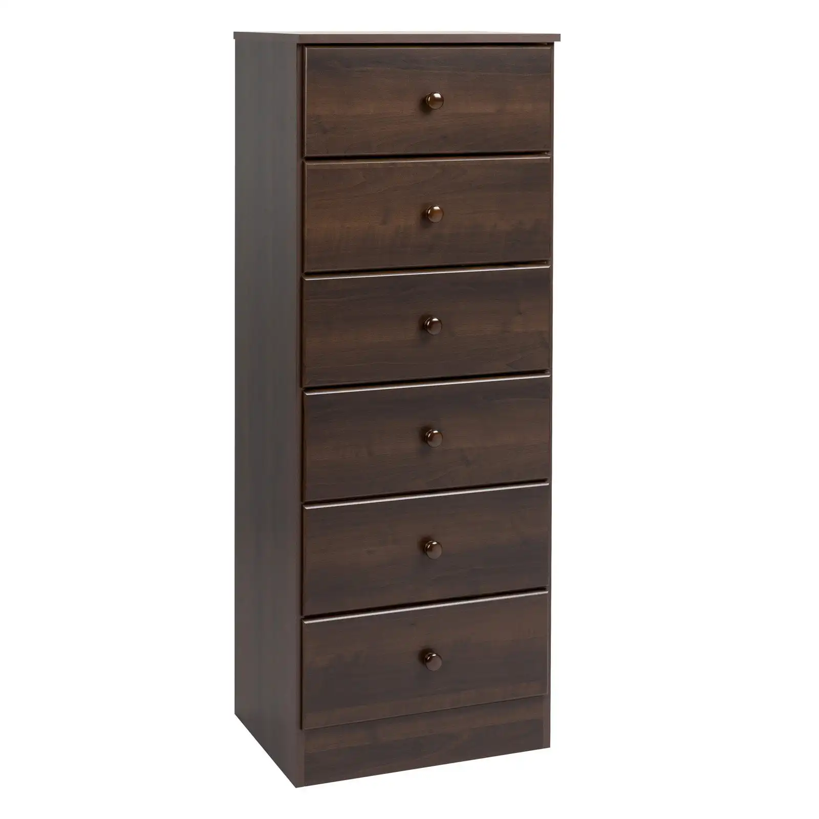 NEW Astrid 6-Drawer Tall Chest, Rich Espresso