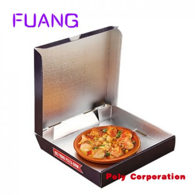 Custom  Custom Design Your Own Logos 24 Inch Compostable Cardboard Black Octagon Hexagon pizza Box For Italy Pizza Burger Fried 