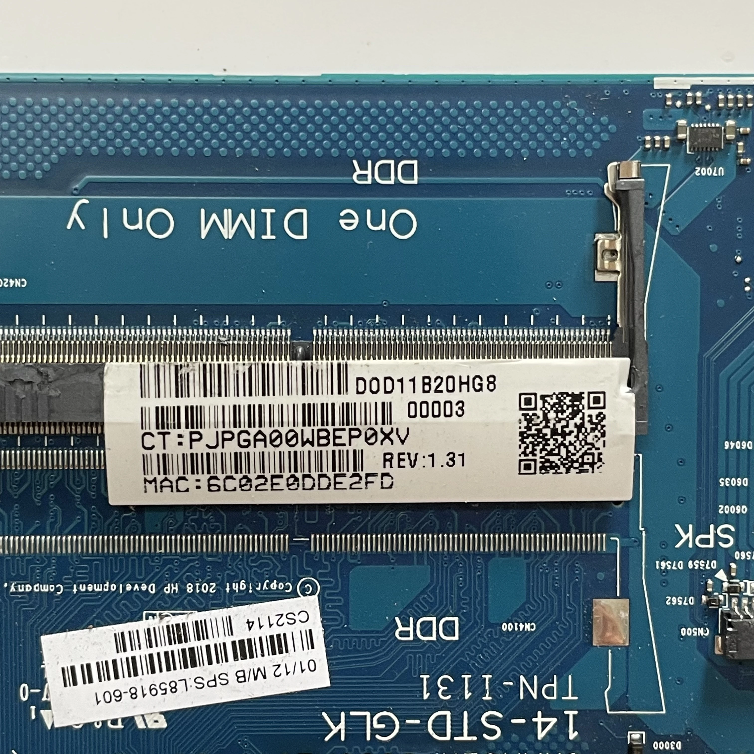 6050A2977701 6050A2993001 For HP 14-DF 14-CK 240 G7 TPN-I131 Laptop Motherboard N4000 N5000 CPU 14-STD-GLK L23236-601 L23234-001