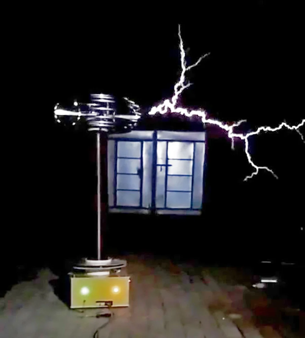 220V Large Tesla Coil 0.5m /1M /1.5m Arc DRSSTC Artificial Lightning Maker Product