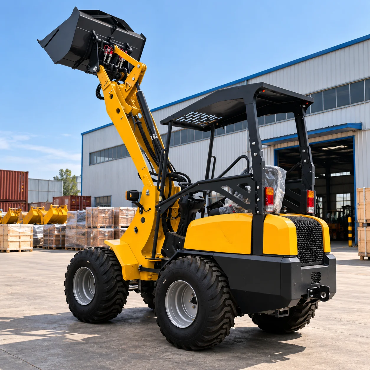 KZL930 Mini Wheel Loader 18.2kW 800kg Capacity 0.3m3 Bucket Compact Front Loader for Yard Farm Building Work