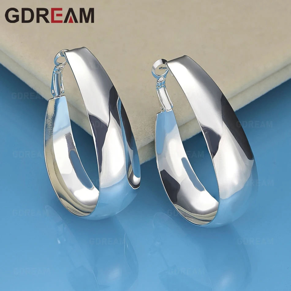 

GDREAM 925 Sterling Silver Polished Long U-Shaped Earrings Accessories Light Luxury Niche Women'S Valentine'S Day Gift Jewelry