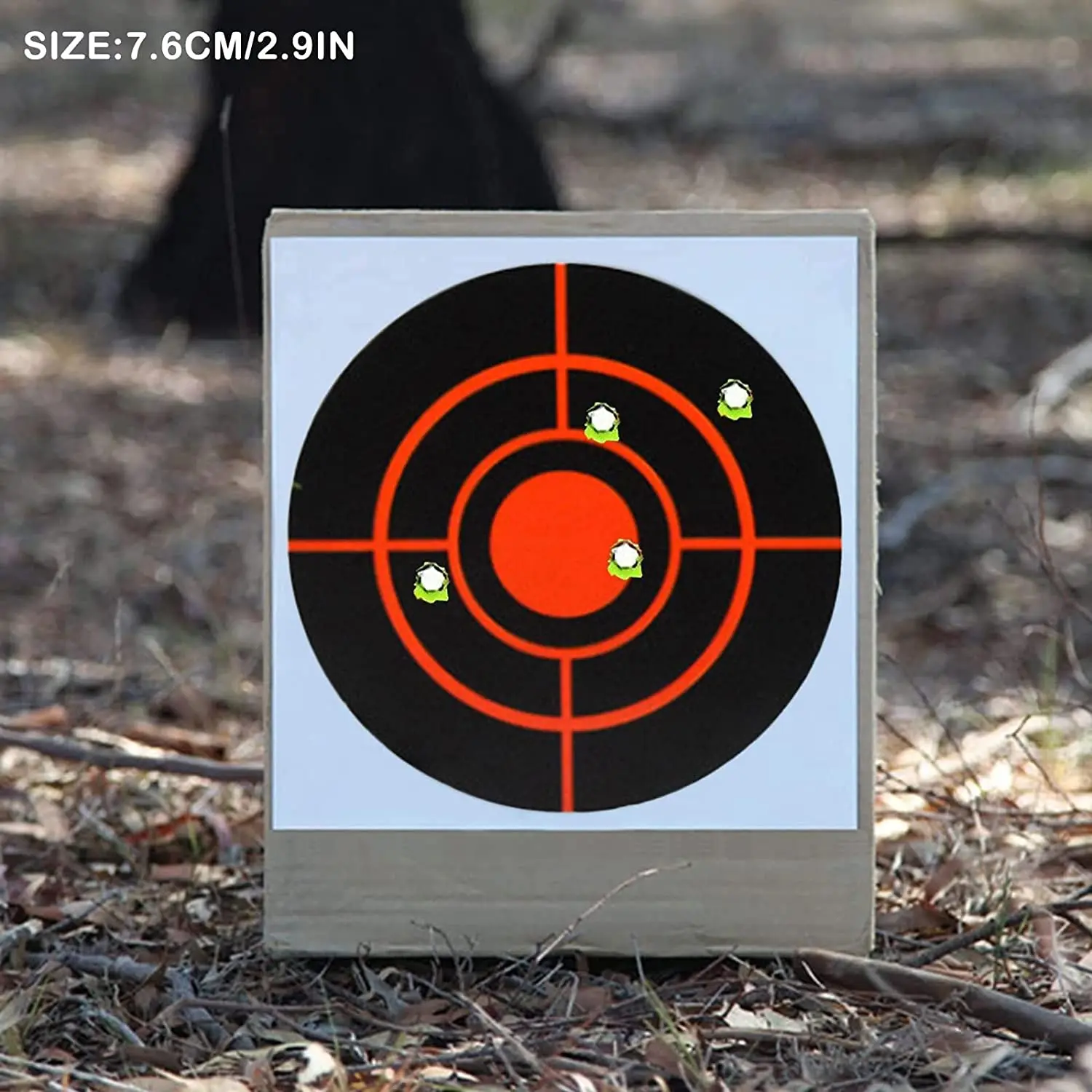 250 Pcs Target Stickers Adhesive Target Pasters Fluorescent Shooting Targets Stickers Self Adhesive Targets for Shooting