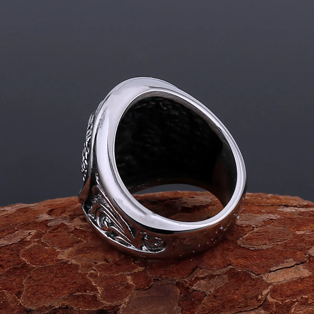 Gothic Punk Hip Hop Wolf Head Ring Quality Handmade Stainless Steel Never Fade Biker Party Club Finger Jewelry