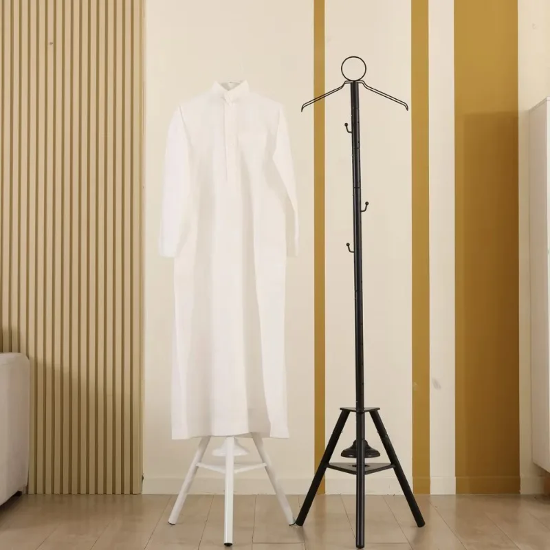 Double Metal Garment Storage Smoked Iron Art Rack