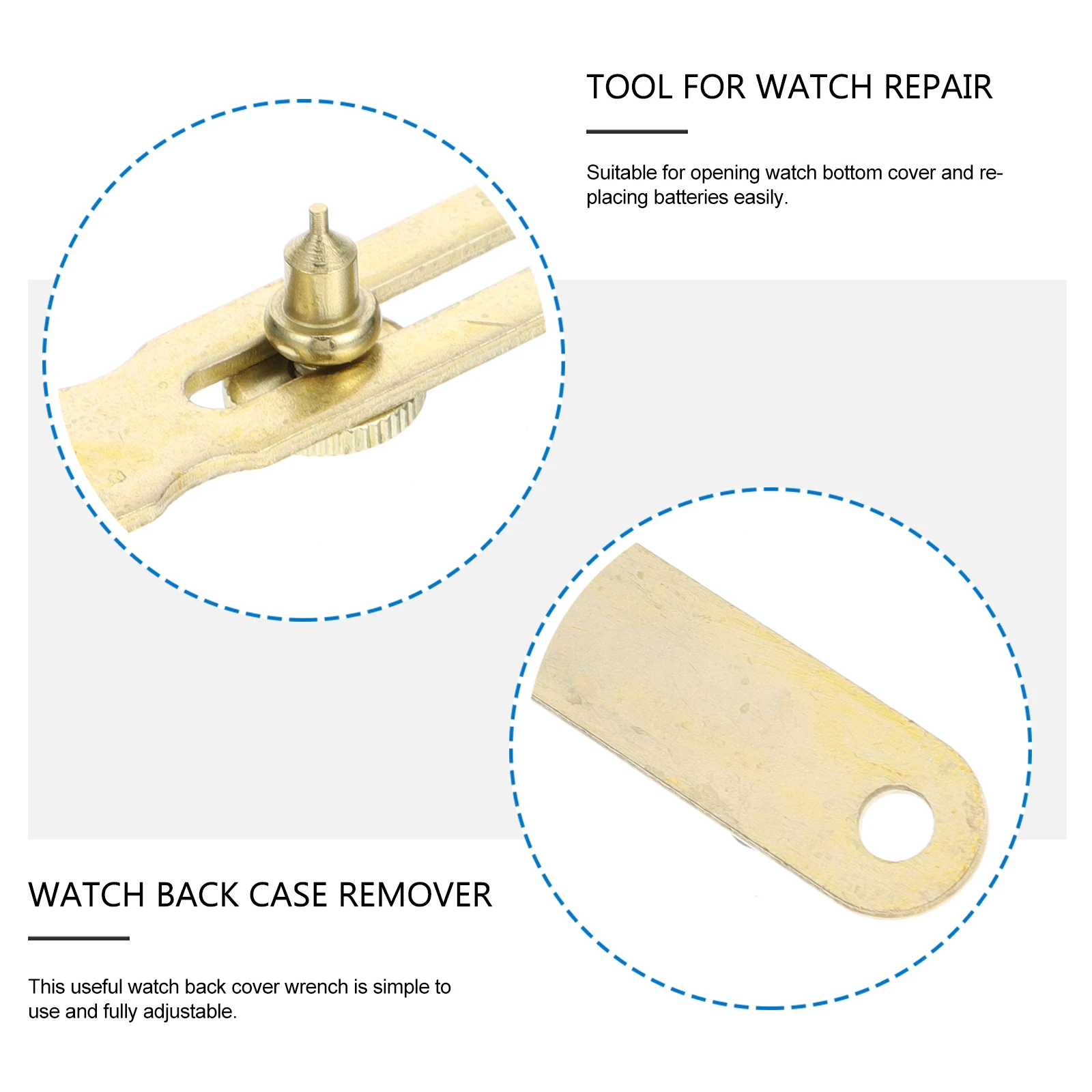 

1pc Adjustable Back Case Opener Strong Durable High Quality Watch Repair Tool For Opening Back Cover Replacement Watch