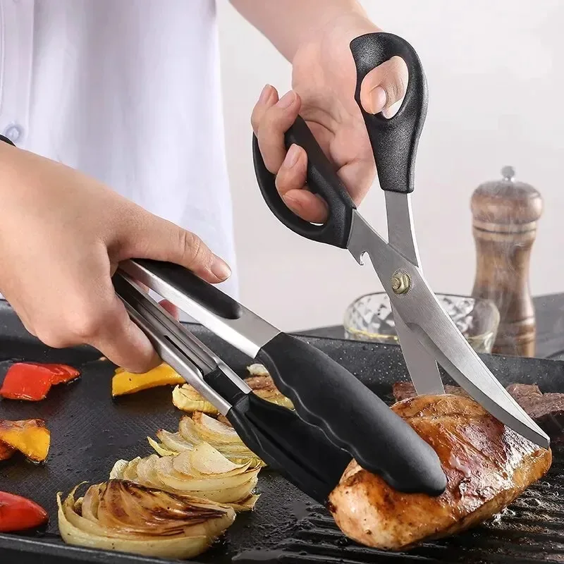 طقم مشابك شواء منزلية ، أدوات مطبخ ، سيليكون ، متعدد الوظائف ، منزل ، مطعم ، 2 * #5