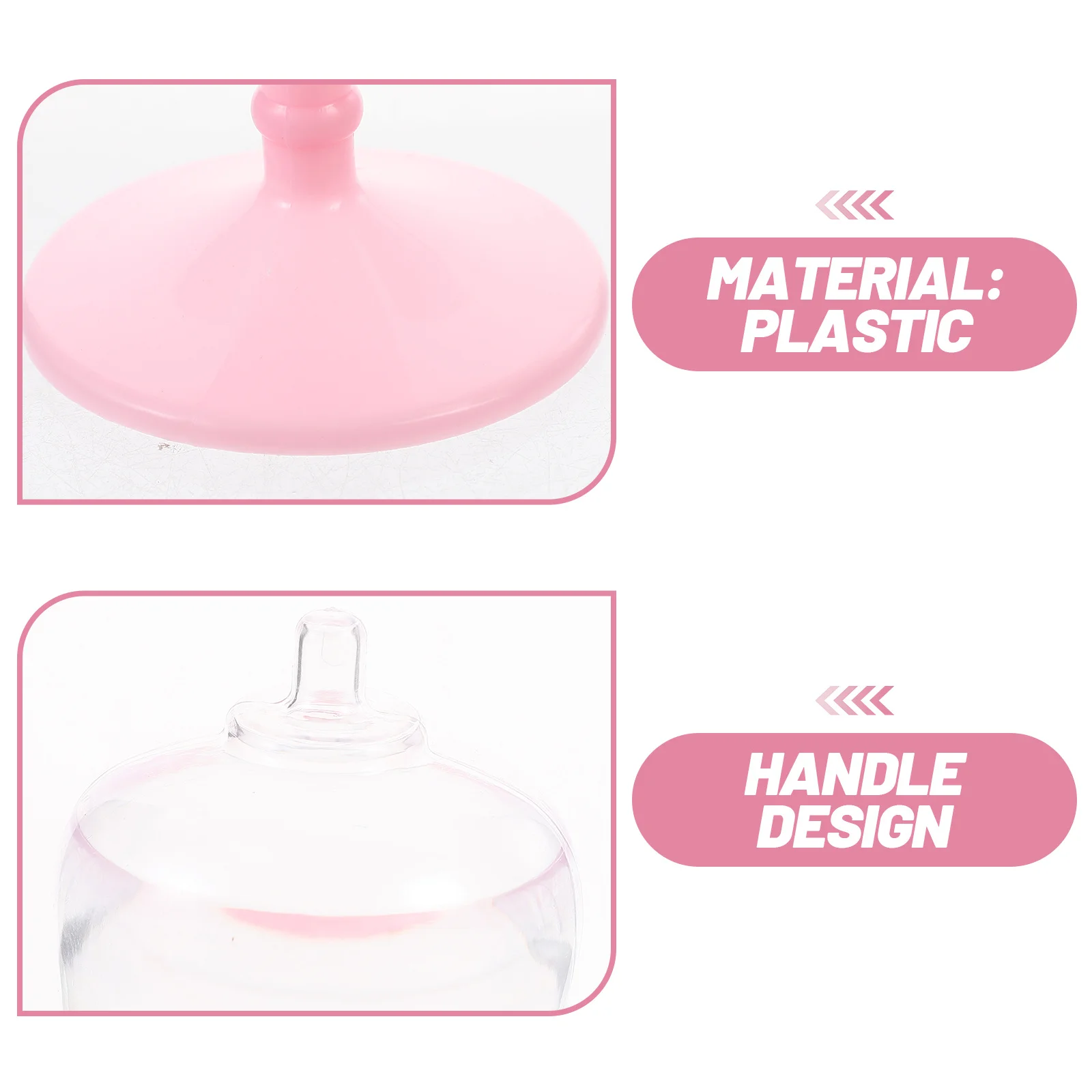 

10Pcs Mini Candy Stand with Lid Smooth Surface Gift Tray for Party Wedding Decor Candy Stand with Dome