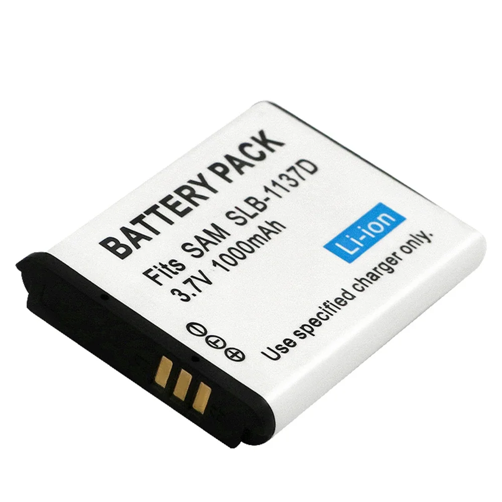 1000mAh SLB-1137D SLB 1137D Camera Battery for SAMSUNG TL34HD NV106 HD I85 I100 NV103 NV30