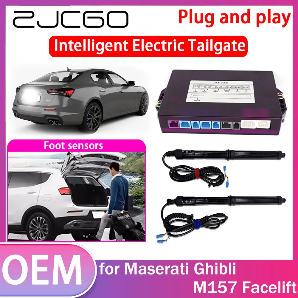 

ZJCGO Electric Tailgate Lift Drive Trunk Opening Tail Gate Lift Soft Close Car Door for Maserati Ghibli M157 Facelift