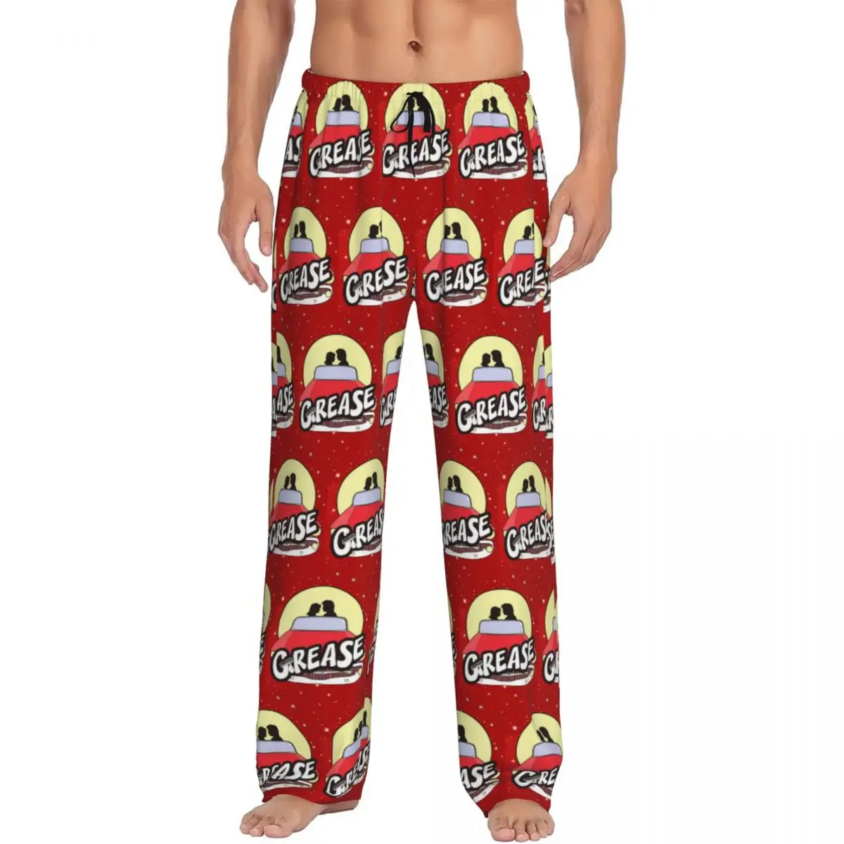 

Custom Print Men Movie Character Grease Pajama Pants Sleepwear Sleep Lounge Bottoms with Pockets
