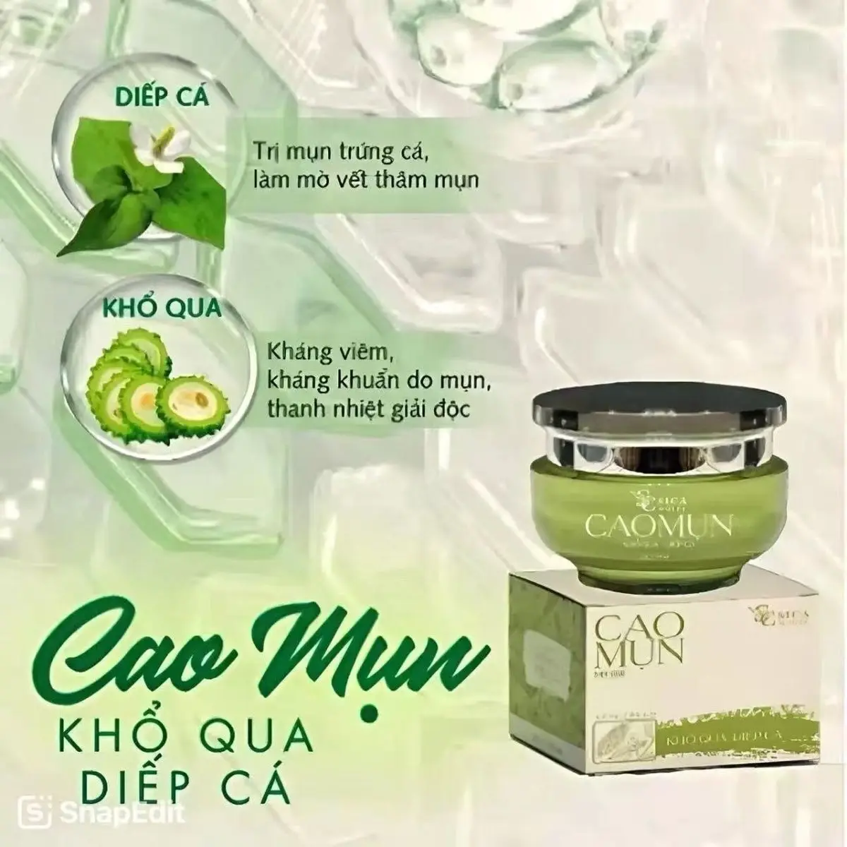 Face Cream cao mun kho qua kem tri mun