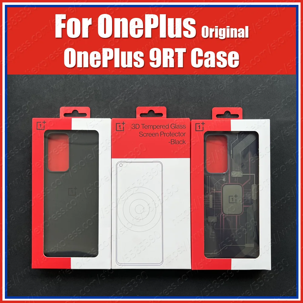 OnePlus 9RT Case Original Sandstone Black Super Circuit Board Protection Back Cover