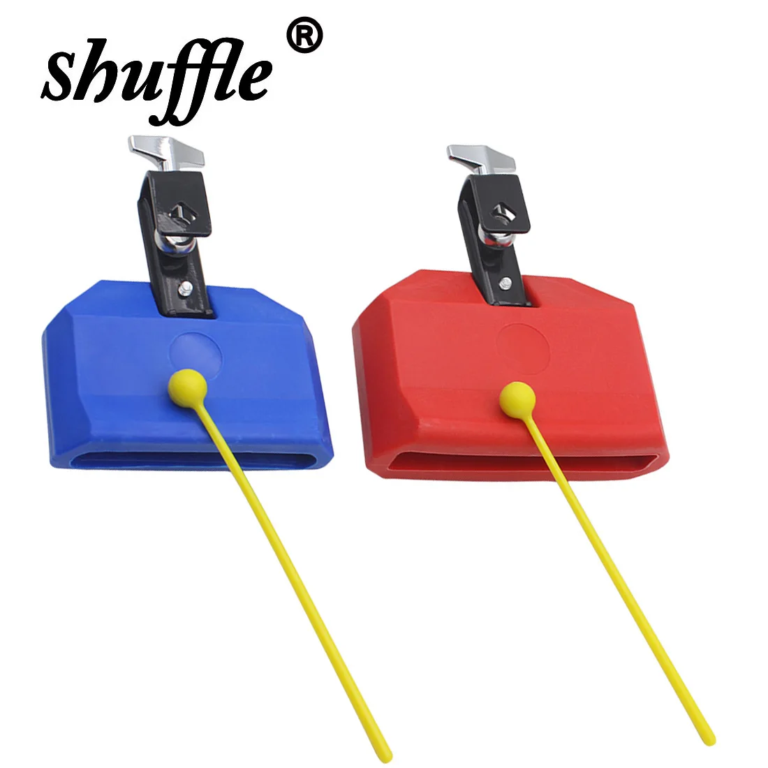 Cowbell Clapper Drum Cowbell Clapper Set Pitched Durable Treble Jazz Drum ABS Bell Percussion Instruments Accessories Drums Part