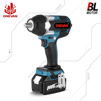 ONEVAN 1800N.M Torque Brushless Electric Impact Wrench with 588VF Battery 1/2\