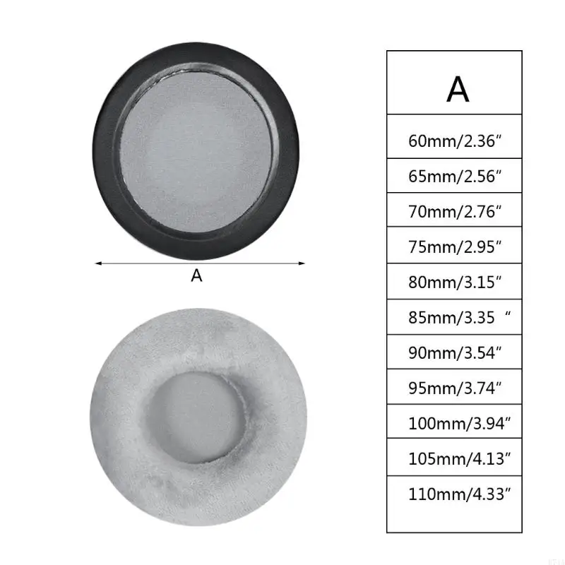 Earpads Ear Pad Set for Headset Ear Cushion Headphones Memory Foam Earpads Earcaps 60 65 70 75 80 85 90 95 100 105 110mm E74A