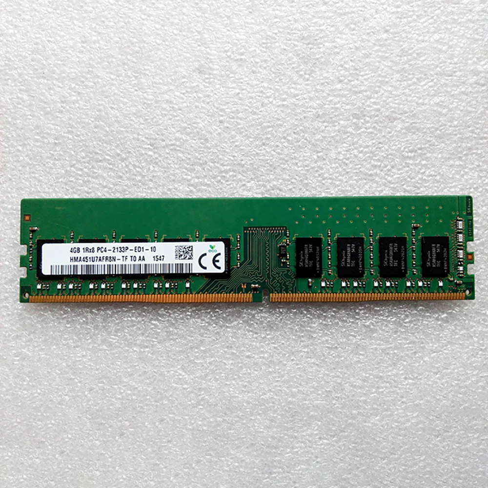 1 PCS Memory For SK Hynix RAM 4GB 4G 1RX8 PC4-2133P-ED1 DDR4 2133 ECC UDIMM