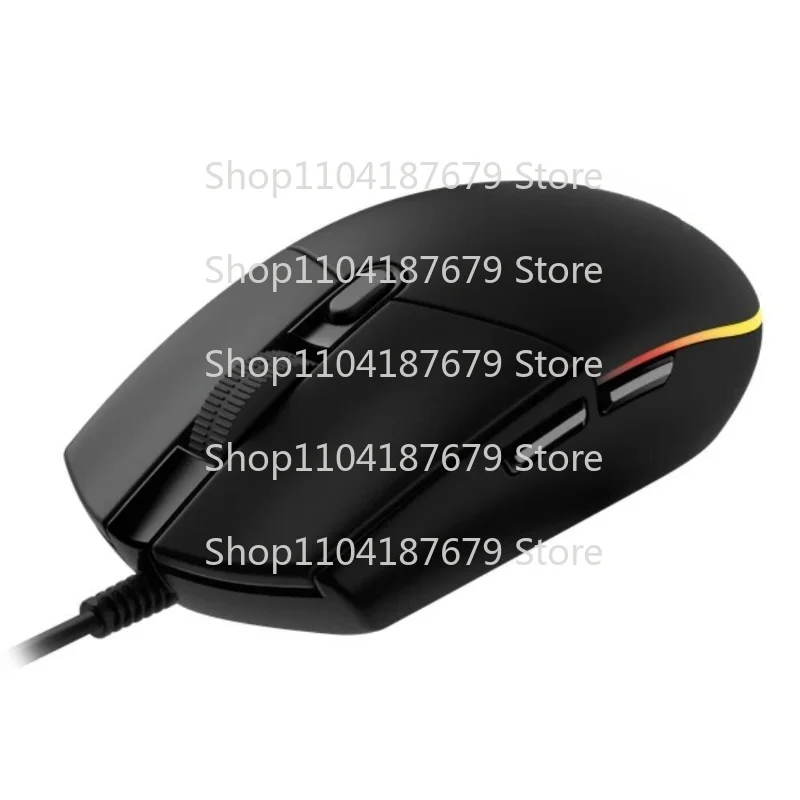 LLL  For Logitech G203 Black Wired RGB 8000 DPI Gaming Mouse