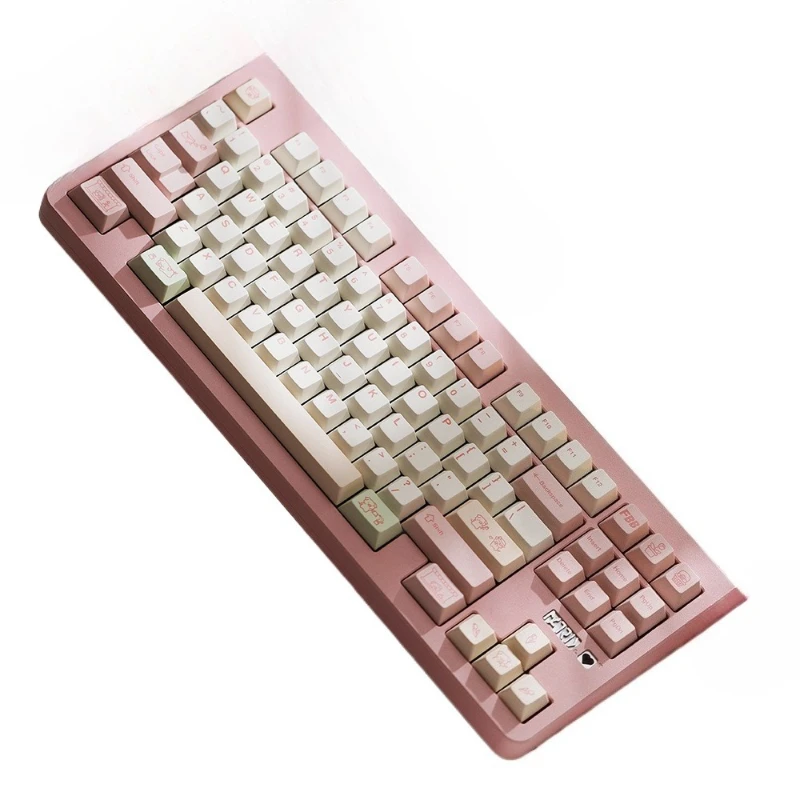 

Original Keycap Flower Shop Cute Pig PBT Hot Sublimation 1.7mm Thickened Customized Mechanical Keyboard