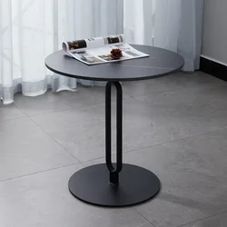 Slate Small Side Corner Table Coffee Table Desk Cabinet Sofa Living Room Balcony Light Luxury Simple Nordic Small Round