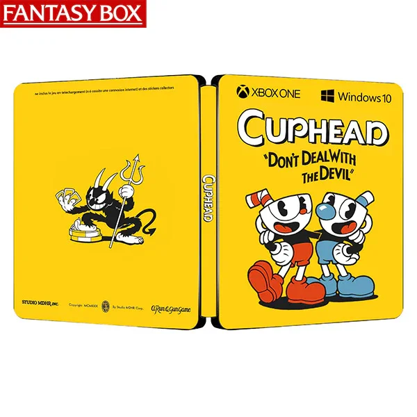 Cuphead Edition Steelcase FantasyBox (personalización, caja de acero, CD de juego no incluido)