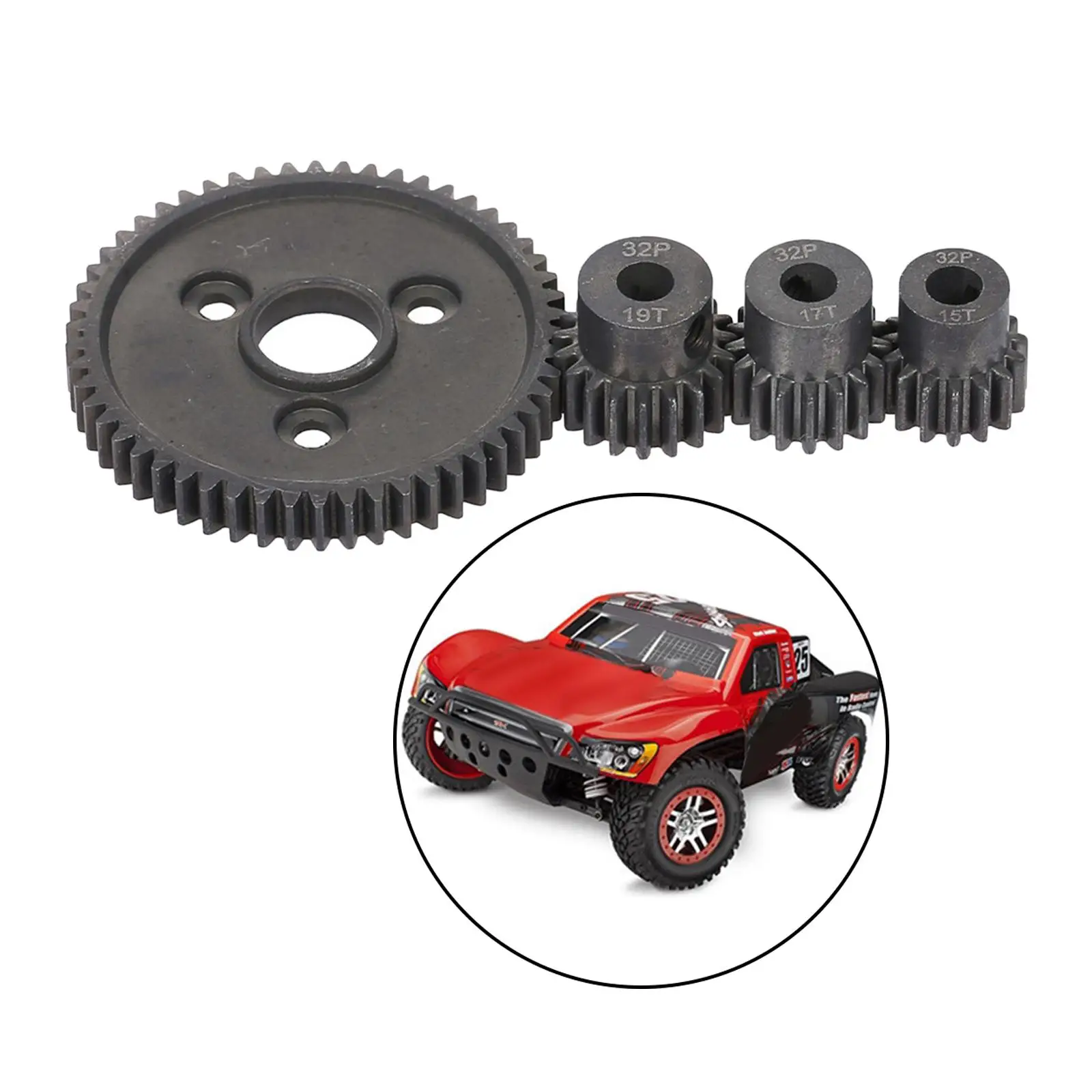 Stahl 54T 0,8 Stirnmotor mit Ritzel, passend für Slash 4x4 RC