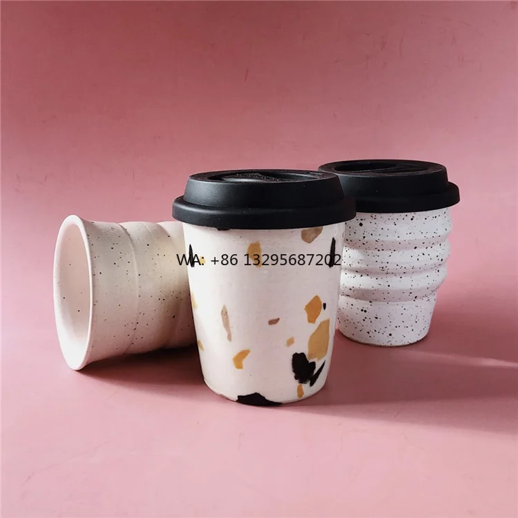

Wholesale Custom logo Personalized Horoscope Ceramic Coffee Travel Mug with Silicone Lid