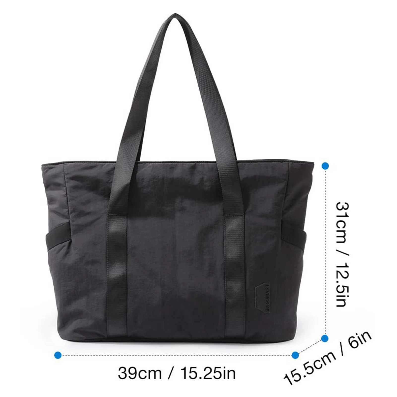 Women Waterproof Travel Duffel Bag Nylon Cloth Crossbody Bag Top-Handle Bag for Outdoor Camping Hiking