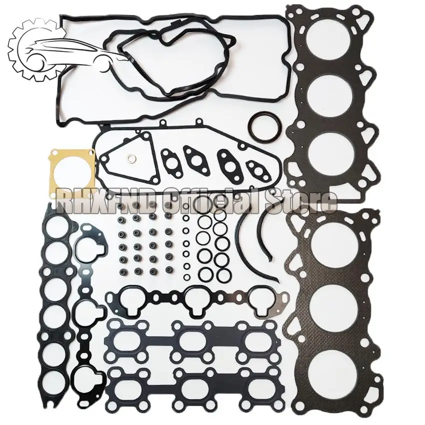 VQ20 A33 A32 Engine Complete Gasket Kit For Nissan Cefiro 1994-2003 1995cc 2.0L 10101-6Y225 10101-31UX6 Repair Kit Overhaul Kit