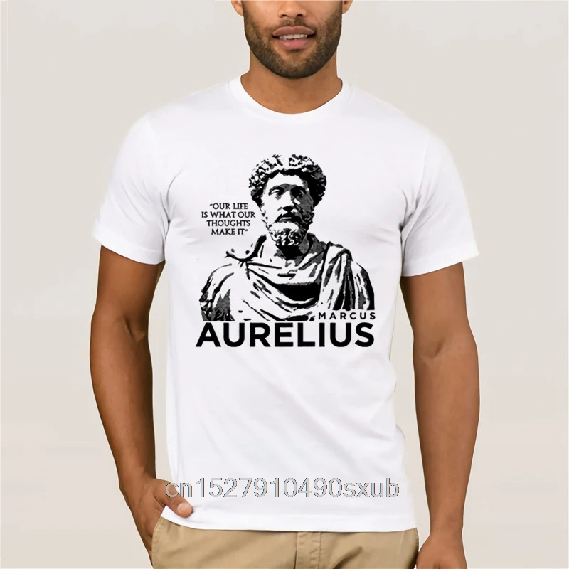 Men's 2020 Fashion Style T-Shirt Philosophical Stoicism Saying Quote Marcus Aurelius Mother's Day Ms. T shirt