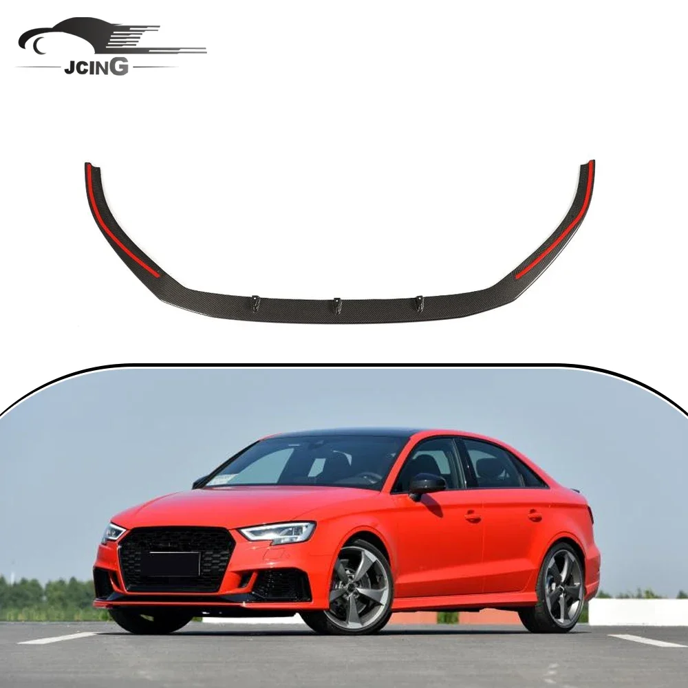

Carbon Fiber Front Lip Chin Spoiler For Audi RS3 8V Facelift Sedan 2017 - 2019